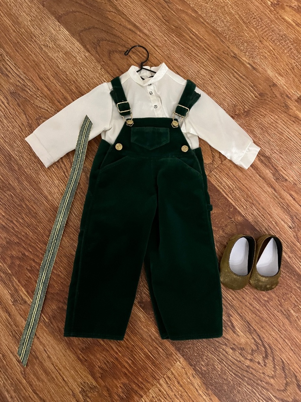 Vintage '90s American Girl & Pleasant Company Holiday Bib Outfit
